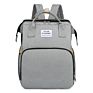 Waterproof Mummy Back Pack Crib Large Capacity Mom Backpack Foldable Baby Bed Diaper Bags with Changing Station