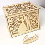 Wedding Decorations Card Box and Guest Book Roses Wooden Card Holder Money Box Security Heart Lock Rustic Supplies Wooden Box