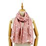 Wholesale100% Viscose Fashionable Pink White Mint Color Shiny Beautiful Foil Pineapple Scarf Women Scarves