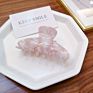 Women Korean Hair Accessories Hair Clips Elegant Pink Whiter Acrylic Tortoise Shell Acetic Acid Hair Claw