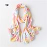 Women Soft Ombre Chiffon Scarf Long Scarves Shawl Gradient Polyester Hijab Lightweight Sun Proof Long Muslim Head Wraps