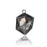 Xichuan Tilted Dice Shaped Ice Cube Fancy Crystal Glass Alloy Back Pendant Necklace Strass Rhistone Diy Decoration Accessories