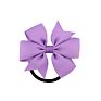 Zn Colorful Ribbon Hair Bows Girls Baby Children Elastic Hair Rope Hair Accessories