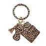 -Selling Wristlet Purse Key Ring Pu Leather Lipstick Credit Card Holder Bracelet Bangle Keychain for Women