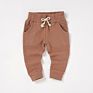 0-24M Baby Boy Pants Yellow with Pocket Long Baby Pants Unisex