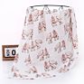 100% Cotton Muslin Swaddle Blanket Tassel 120*110 Cm Wrap Towel for Baby