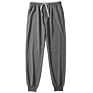 100%Cotton Workout Fitness Joggers Sweatpants Elastic Waist Plain Mens Sport Pants