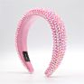 13 Multicolor 45Mm Wide Sponge Crystal Hair Bands Padded Hair Hoop Rhinestone Headbands for Girls Women