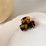 1.4 Inch 3.5Cm Cute Tortoise Shell Celluloid Leopard Hair Jaw Clamp Girls Square Cellulose Acetate Mini Hair Claw Clips