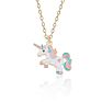 18 Models Cartoon Cute Unicorn Horse Pendant Necklace