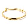 24K Gold Color Dubai Adjustable Gold Bangles for Women Men Gold Color Ethiopian Bracelets African Bangles Bracelets Jewelry