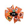 3 Inch Mini Halloween Hair Bows with Clips for Girls Handmade Ghost Pumpkin Pinwheel Hair Clips Hair Pin Accessories