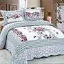 3 Pcs Machine Washable Printing Cotton Quilts Bedding Sets Quilt with Queen King Different Sizes