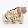 42 Colors Men Women Casual Knitted Pin Buckle Belt Woven Canvas Elastic Expandable Braided Stretch Belts Plain Webbing Strap