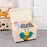 51.8*35.8*35.5Cm Foldable Organizer with Lid Oxford Fabric Cute Animal Washable Kids Toys Storage Box