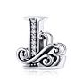 925 Sterling Silver Letter 26 Alphabet Pendant Designer Charms for Diy Bracelet Necklace Jewelry Making