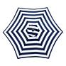 9Ft Garden Outdoor Manual Tilt round Patio Umbrella, Black and White Stripe Fabric