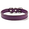 Adjustable Vegan Pu Leather Dog Collar with Buckle