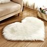 Area Faux Fur Bedroom Hairy Rug Dining Room 25# Fluffy Heart Shaped Anti-Skid Soft Fabric Love Shaggy Floor Mat Carpet Room