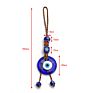 Arrivals Jute Rope Bohemian Blue Turkish Eyes Key Chain Accessories Glass Beaded Color Evil Eyes Keychain