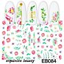 Arrivals Korea Nail Art Embossed Adhesive Non-Toxic Decorative Flower 3D Nail Sticker