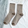 Autumn and Socks Women's Classic Stripe Tube Socks Japanese Department College Wind Breathable Cotton Socks