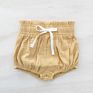 Baby Girls Boys Muslin Cotton Linen Blend Bloomer Loose Harem Bloomer Shorts