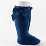 Baby Girls Ribbon Bow Knee High Socks Toddler Newborn Long Stockings Kids Girls Princess Ruffle Socks School Uniform Socks