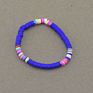 Beach Style Colorful Friendship Bracelet Teen Girls Cute Handmade Rubber Disc Bead Polymer Clay Bracelets Bangles Jewelry