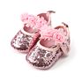 Beautiful 0-1-Year-Old Bow Dress Baby Crib Shoes Princess Girl Toddler Shoes Soft Sole