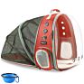 Beikott Transparent Space Capsule Travel Backpack Back Expandable Pet Carrier Backpack Bag for Small Cats Dogs and Birds Pets