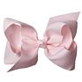 Big 6" Hair_Bows Clips Solid Color Grosgrain Ribbon Larger Hair Bows Alligator Clips Hair Accessories for Baby Girls Infants