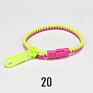 Blues Promotion Simple Double Colors Easter Basket Stuffers Fidget Toys Plastic Resin Zipper Bracelet for Children