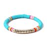 Bohemia Hawaii Beach Style Stack Disc Spacers Polymer Clay Bracelet