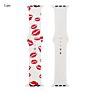 Boorui Silicone Print Patterns Watch Bands for Apple Watch Band Designer Straps for Apple Watch Series 7 6 5 4 3 2 1 /