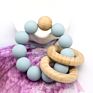 Bpa Free Baby Wooden Toys Teether Infant Baby Rattle