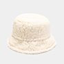 Casual Lamb Hair Fisherman Hat Light Plate Warm Fuzzy Plush Basin Bucket Hat