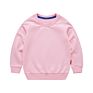 Children's O-Neck Pullover Print Black Sweatshirts