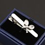 Chrome Stainless Tie Clips Guitar Lizard Dinosaur Bird Sword Pen Shape Tie Clip for Men Necktie Clips Pin for Mens Gift