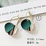 Clarmer Spring Design Korean Jewelry Geometric Enamel Acrylic Resin Pendant Earrings for Women