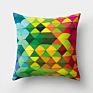 Colorful Crayon Sense Ripple Vortex Colorful Creative Cushion Peach Skin Pillowcase