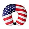 Comfortable Polyester+Spandex U Shape Memory Foam Pillow Adults Travel Neck Pillow