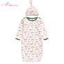 Cotton Jersey Newborn Sleeping Bag 0-6M Baby Safe Sleep Sack Knotted Baby Gown Unisex Newborn Baby Sleeping Bag