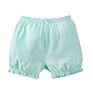 Cotton Solid Color Baby Ruffle Bloomer Shorts