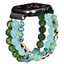 Crystal Elastic Stretch Beaded with Bling Calf Leather Replacement Strap for Iwatch Series 6 5 4 38Mm 40Mm for Apple Watch Band