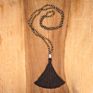 Crystal Knot Tassel Necklace Hand Woven Long Sweater Chain Buddha Head Pendant Women's Necklace