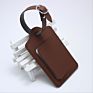 Customized Pu Leather Luggage Label Pvc Wedding Luggage Tag with Name and Address