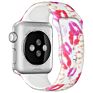 Customized Tie Dye Printed Smart Rubber Strap Flower Stripe Leopard Print Silicone Watch Band Strap for Apple Iwatch Se 6