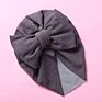 Cute Bear Ear Bowknot Turban Hats Sweet Soft Elastic Caps for Newborn Baby Boy Girls Headwraps