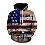 Design Logos Mens Hoodie American Flag 3D Hoodies